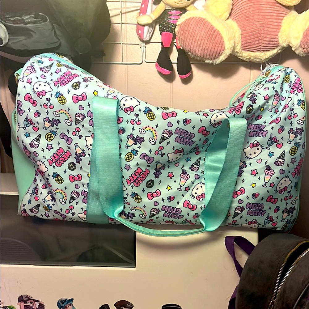 Hello kitty ice cream duffle bag (used read description)